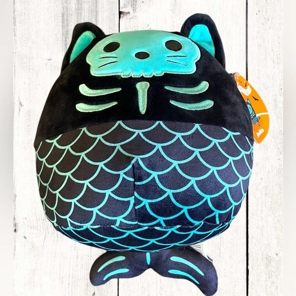Squishmallows 2022 Halloween Squad #2 8" Sheikla Mermaid Skeleton Plush Doll Toy - Picture 2 of 8